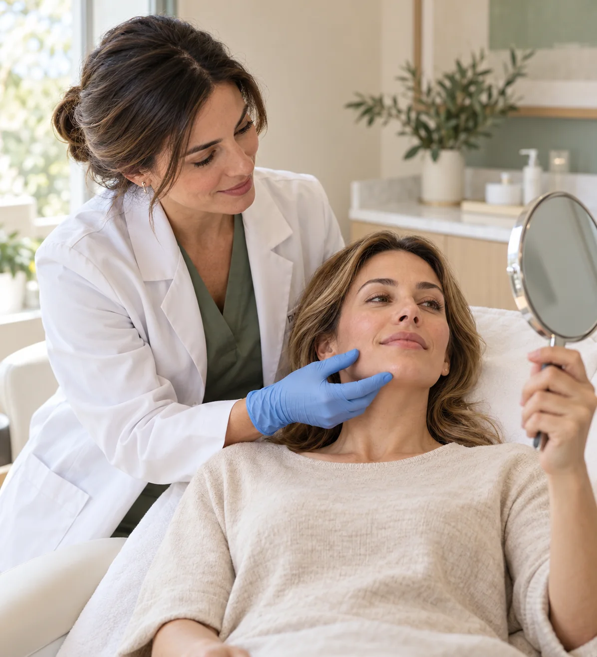 Imagen ilustrativa de una consulta facial